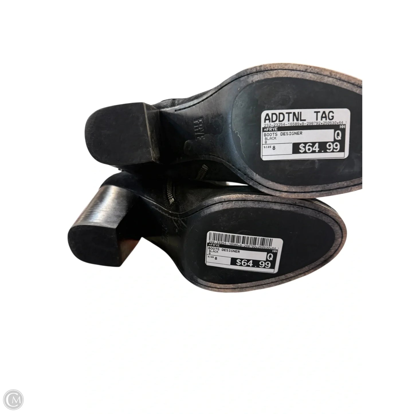 Boots Designer By Frye In Black, Size: 8