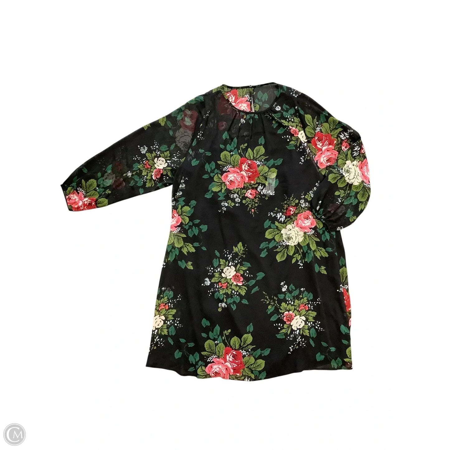 Dress Casual Midi By Loft In Floral Print, Size: L