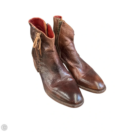 Boots Ankle Flats By Bed Stu In Brown, Size: 9.5