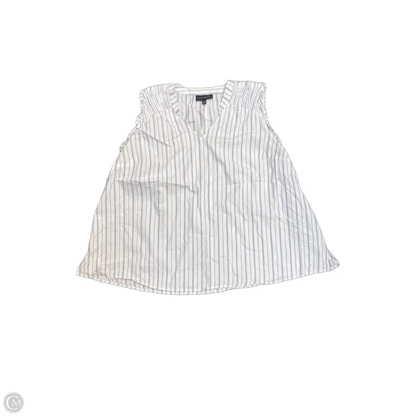 Top Sleeveless By Lane Bryant In White, Size: 20