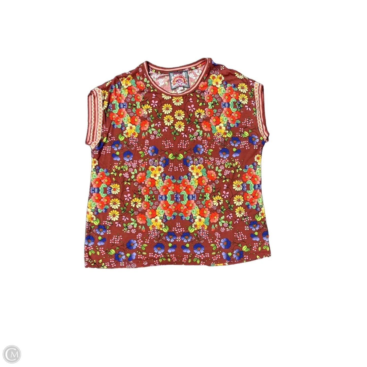 Top Sleeveless By Johnny Was In Red, Size: L