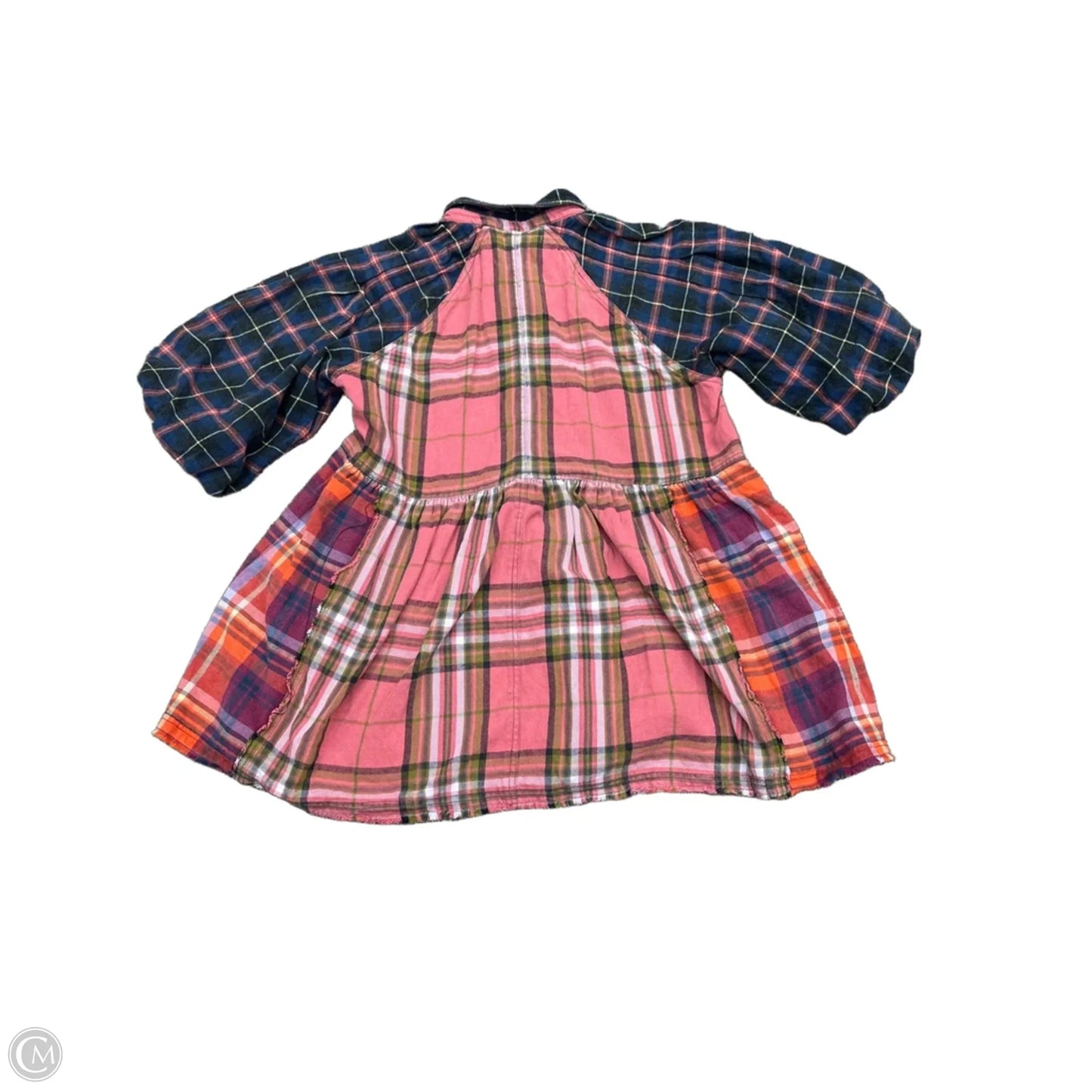 Top Long Sleeve By We The Free In Plaid Pattern, Size: M