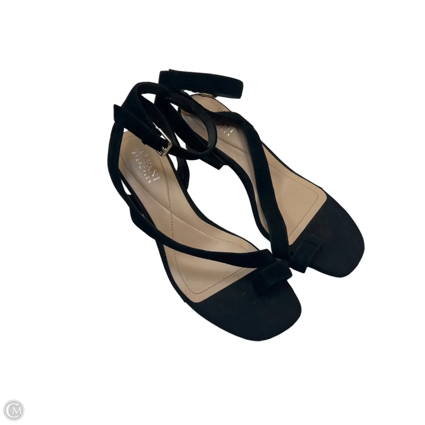 Sandals Heels Block By Alfani In Black, Size: 8.5