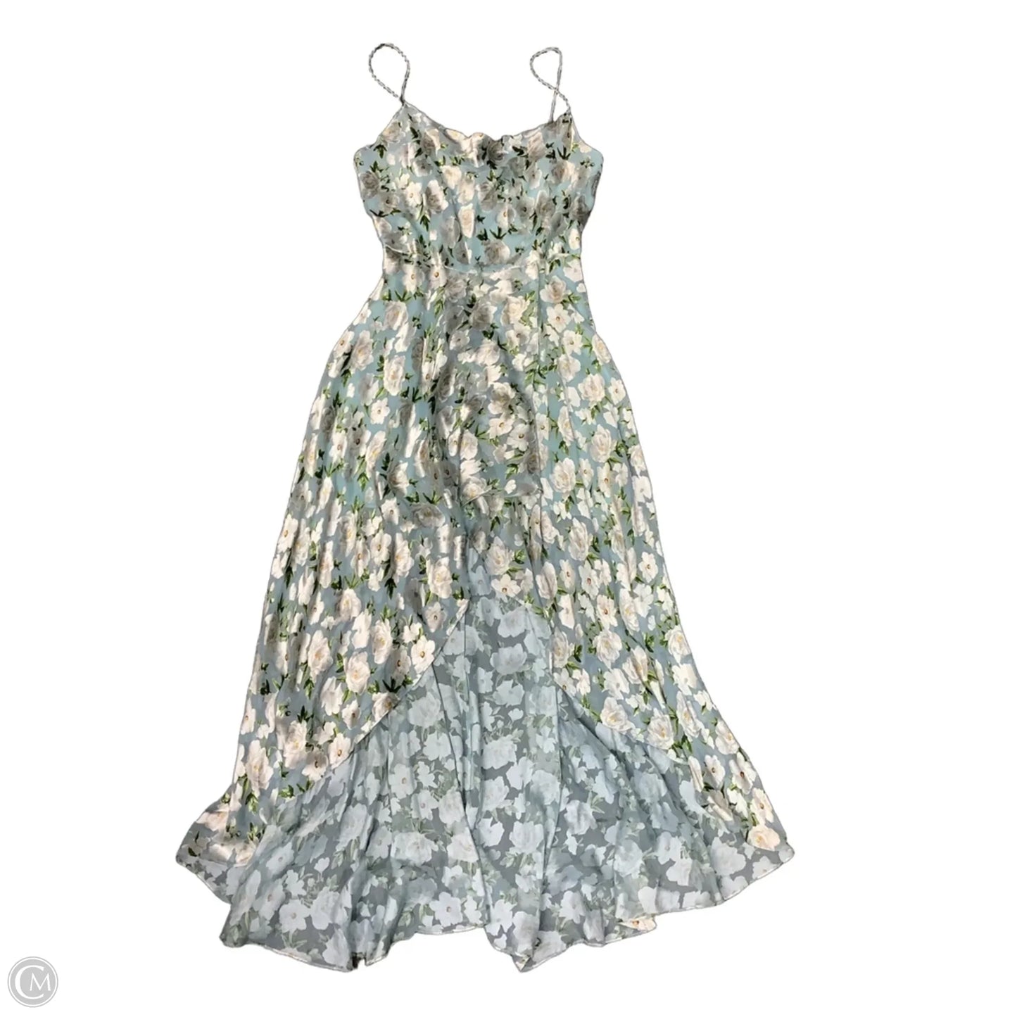 Dress Designer By Alice + Olivia In Blue & Cream, Size: 14