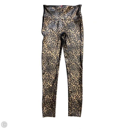 Athletic Leggings By Spanx In Brown, Size: M