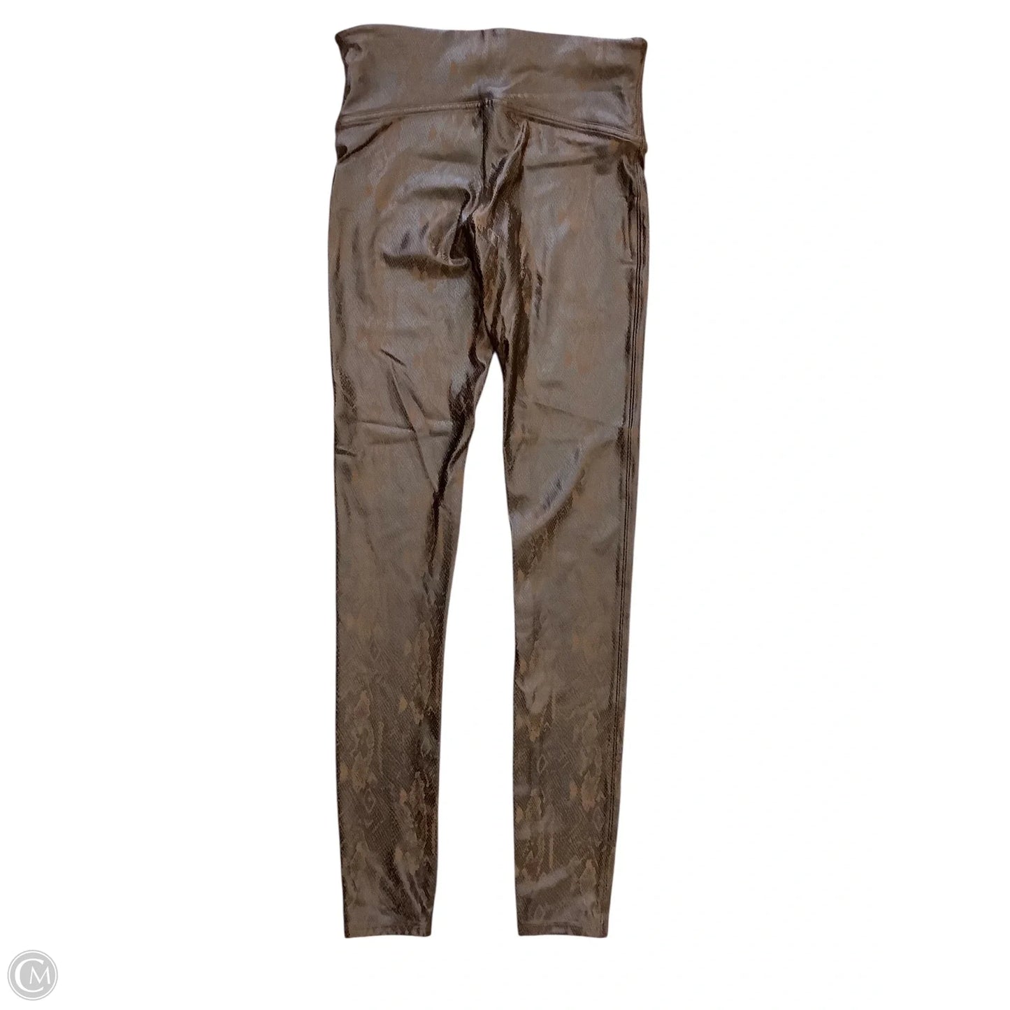 Athletic Leggings By Spanx In Bronze, Size: M