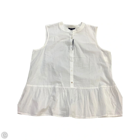 Top Sleeveless Basic By Tommy Hilfiger In White, Size: Xl