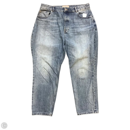 Jeans Straight Crop By Everlane In Blue Denim, Size: 14/16(33)