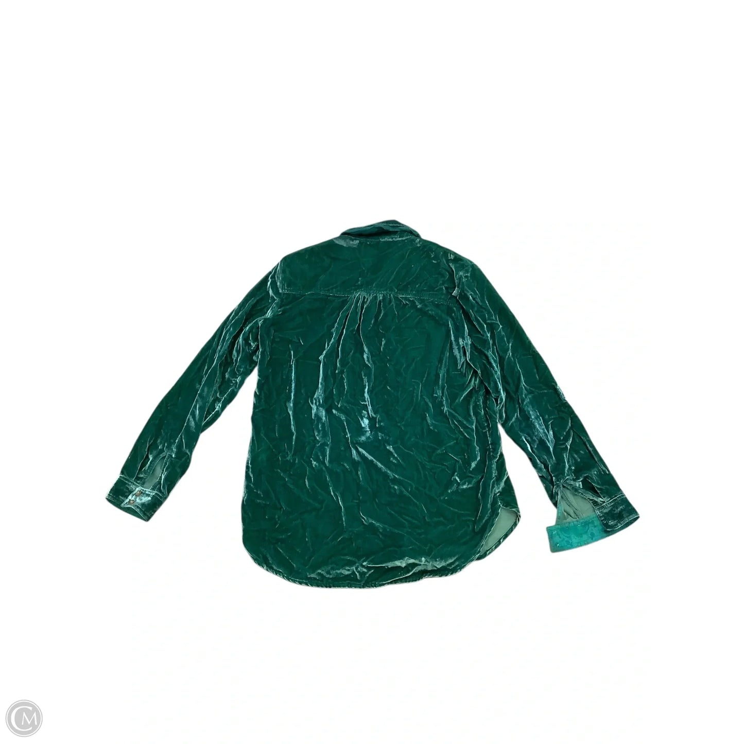Top Long Sleeve By Pilcro In Green, Size: S