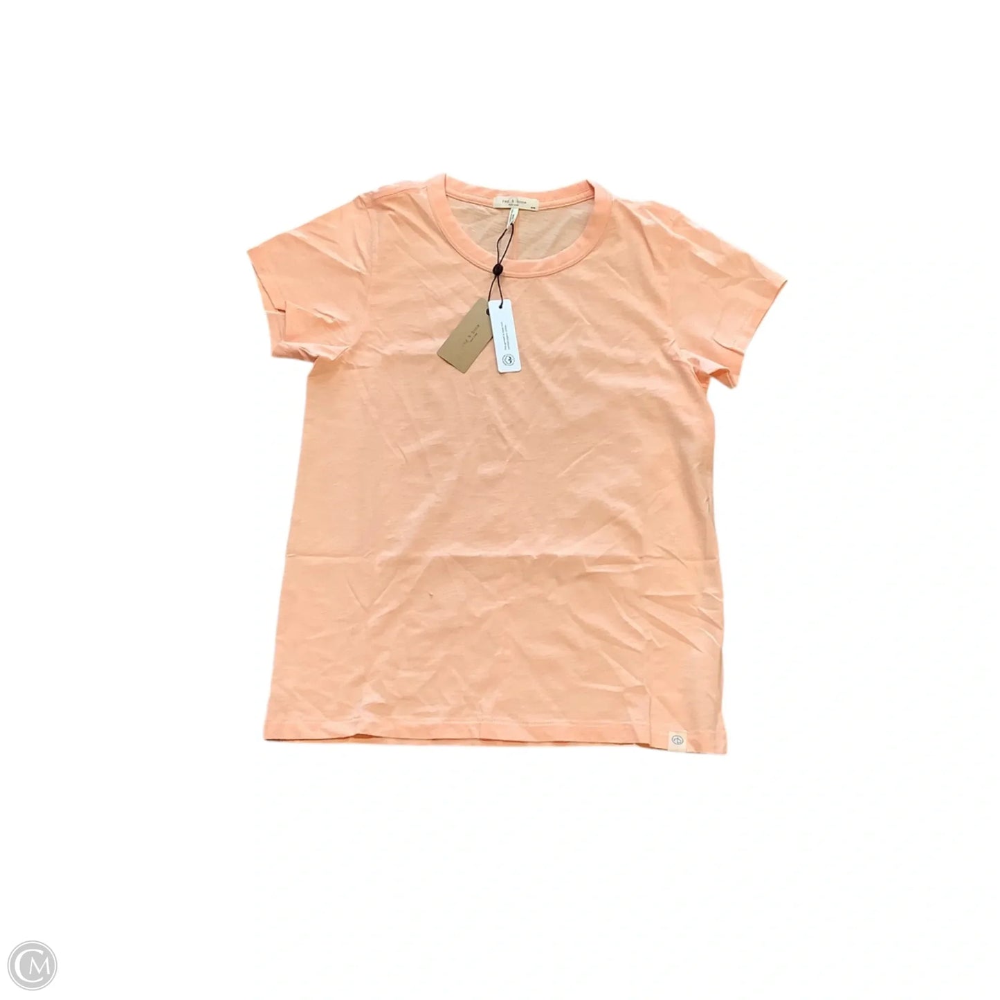 Top Short Sleeve By Rag And Bone In Orange, Size: M