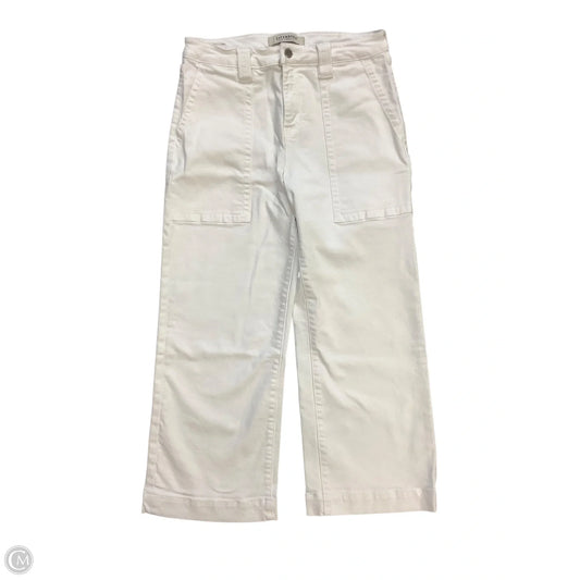 Jeans Wide Leg By Liverpool In White, Size: 4