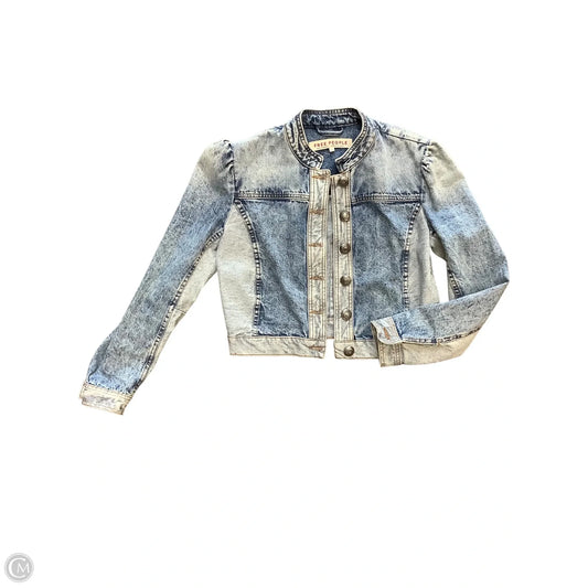 Jacket Denim By Free People In Blue, Size: S