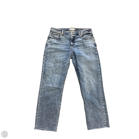 Jeans Straight By Loft In Blue Denim, Size: 10
