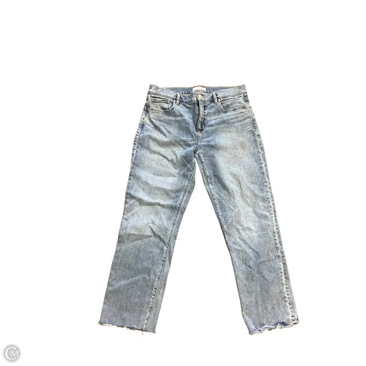 Jeans Straight By Loft In Blue Denim, Size: 10