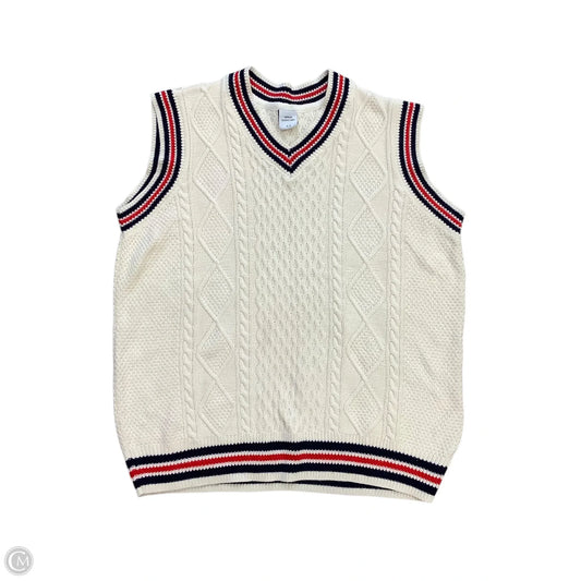 Sweater Short Sleeve By Urban Outfitters In Cream, Size: M