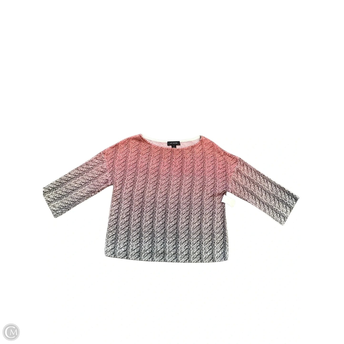 Top Long Sleeve By St. John In Pink, Size: M