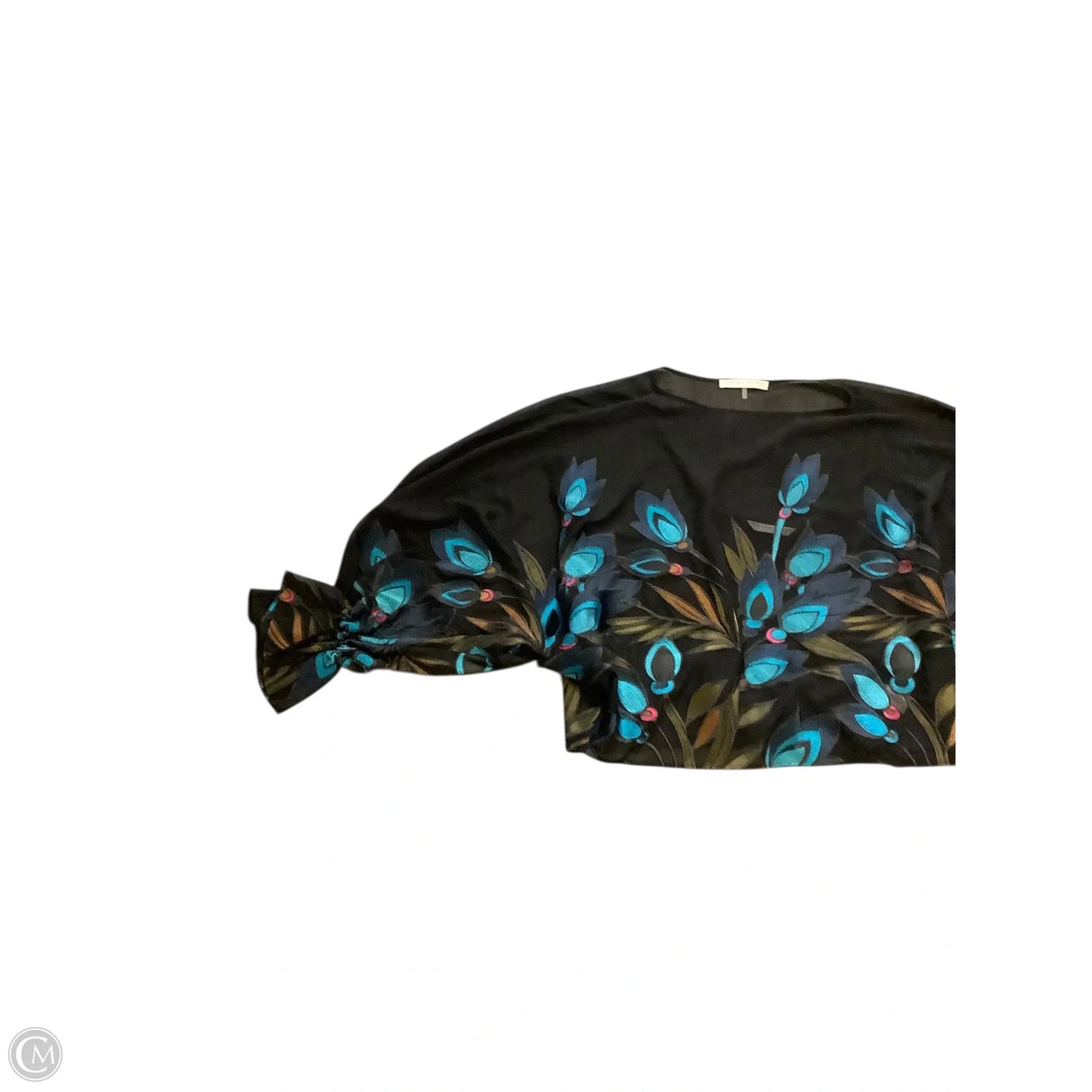 Blouse Long Sleeve By Trina Turk In Black, Size: L