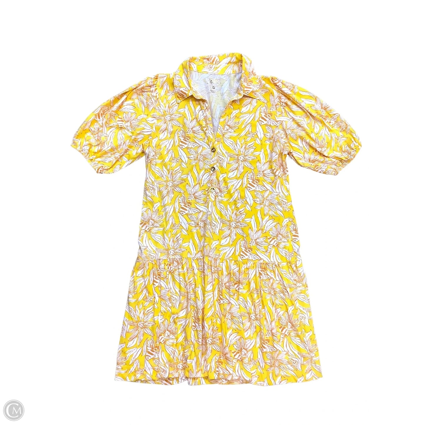 Dress Designer By Lilly Pulitzer In Yellow, Size: M