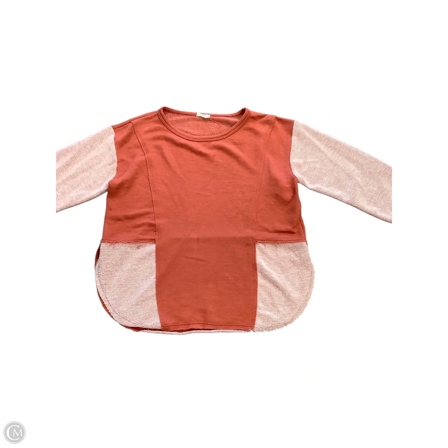 Sweatshirt Crewneck By Bibi In Orange, Size: M