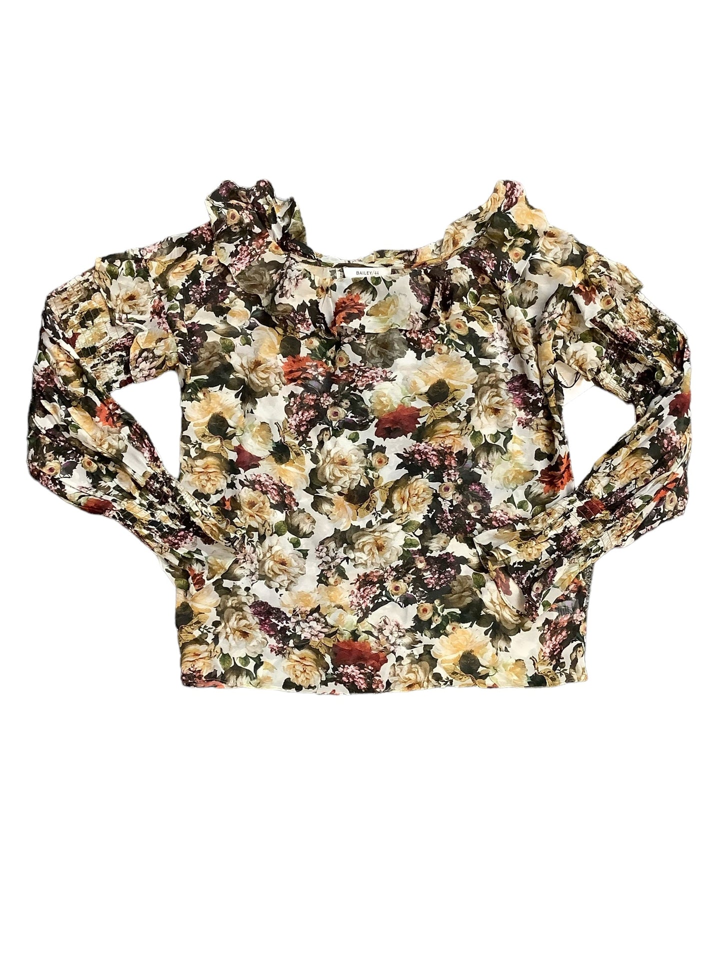 Floral Print Top Long Sleeve Bailey 44, Size M