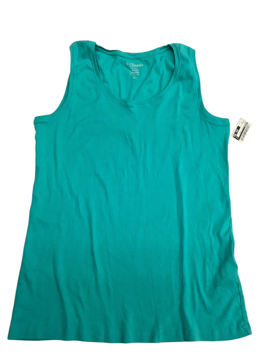 Top Sleeveless Basic By Chicos In Teal, Size: Xl