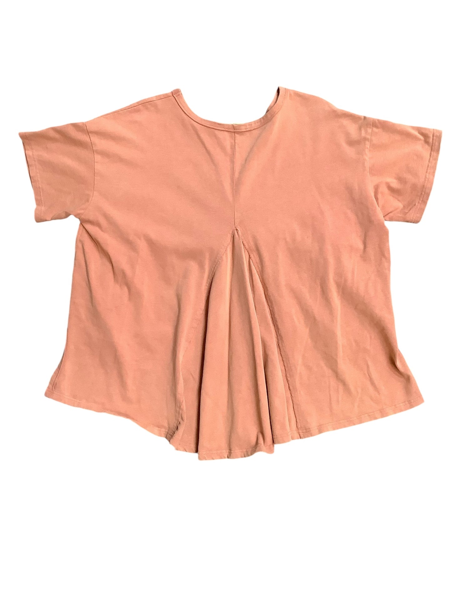 Top Short Sleeve By Easel In Peach, Size: S