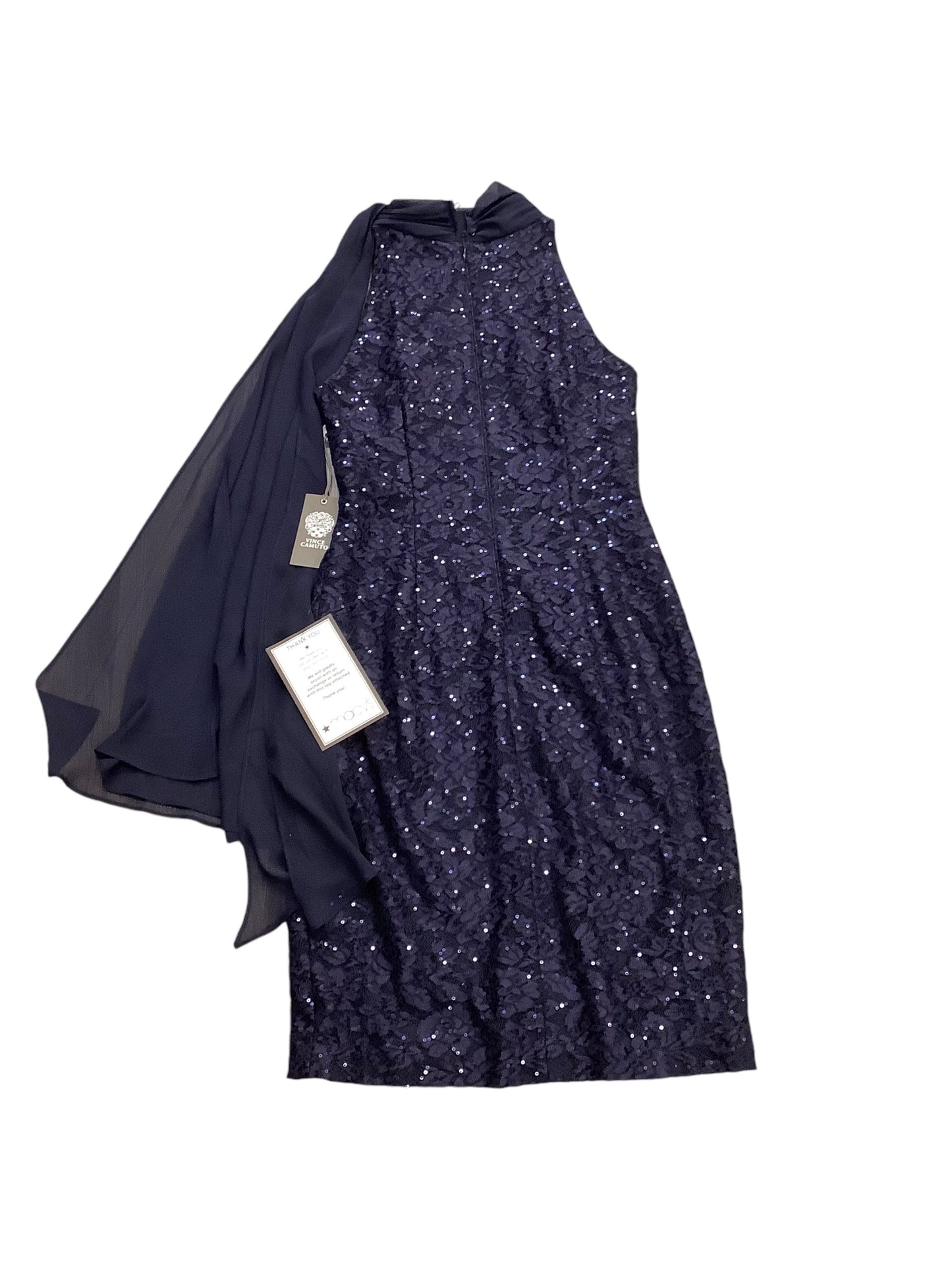 Dress Party Midi By Vince Camuto In Navy, Size: 6