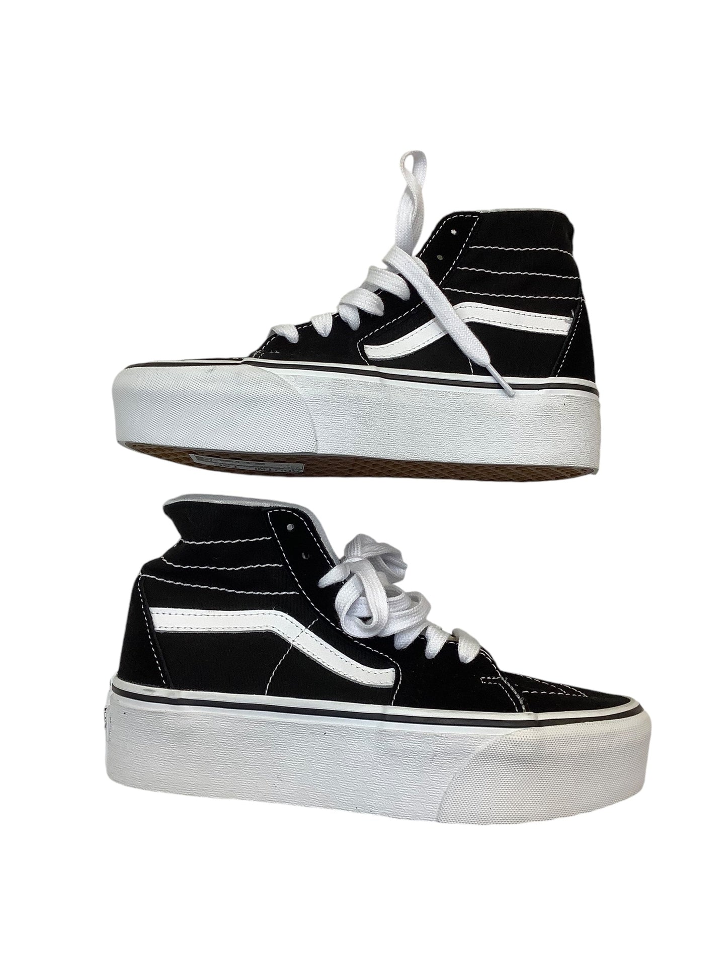 Shoes Sneakers By Vans In Black, Size: 7.5