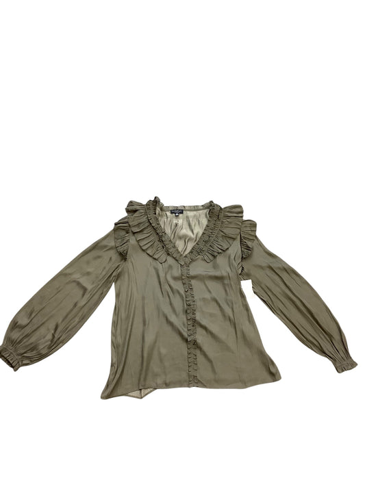 Blouse Long Sleeve By Current Air In Green, Size: M