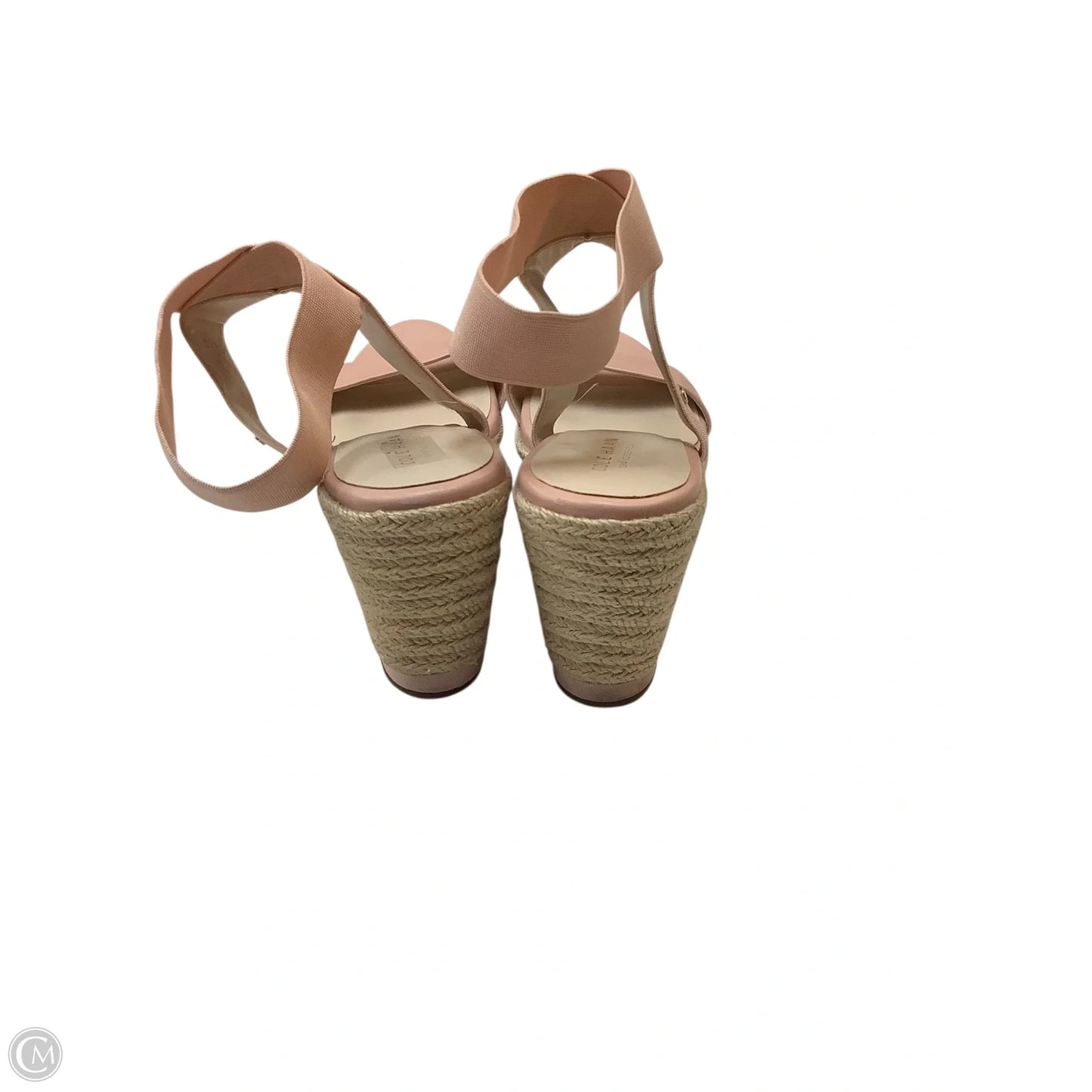 Sandals Heels Wedge By Cole-haan In Pink, Size: 9