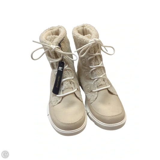 Boots Snow By Sorel In Cream, Size: 8.5