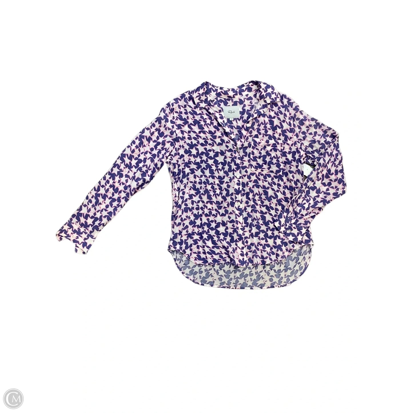 Blouse Long Sleeve By Rails In Purple, Size: S