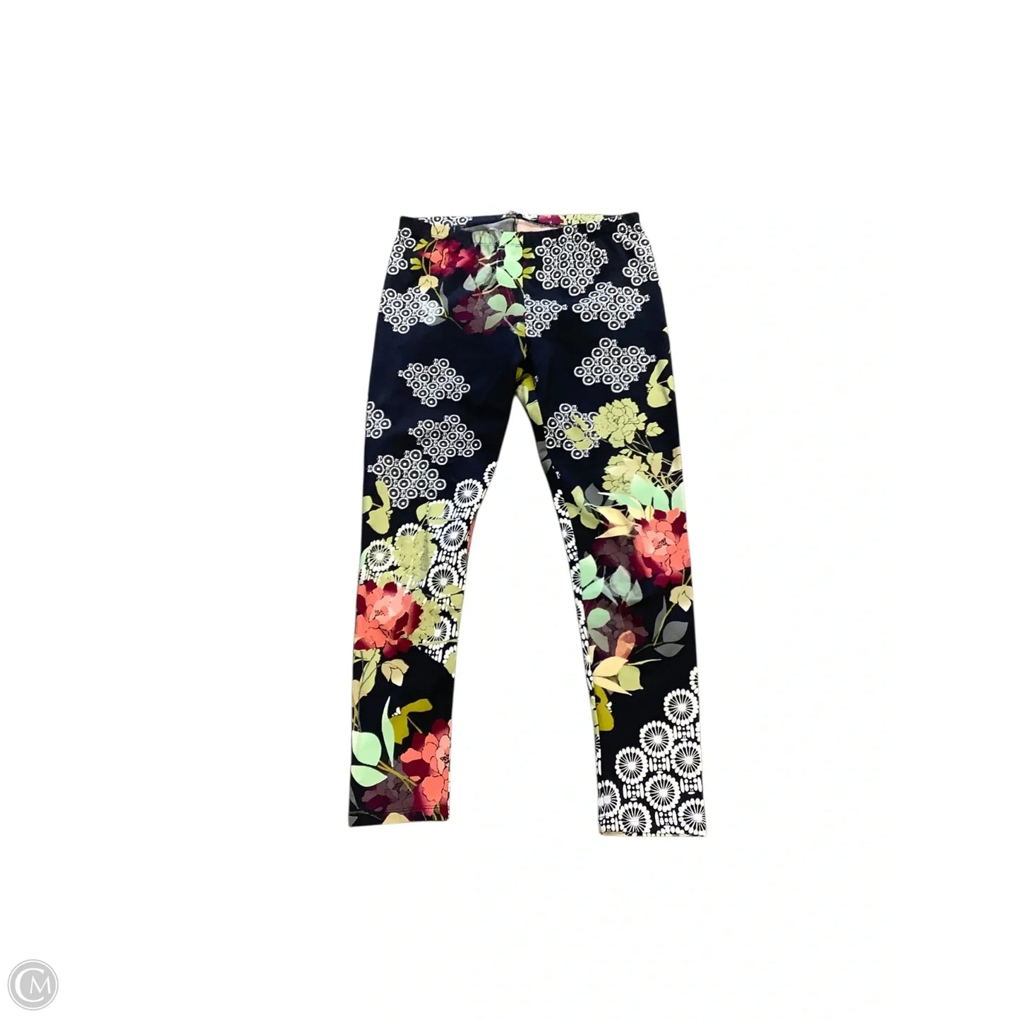 Pants Leggings By Johnny Was In Floral Print, Size: M