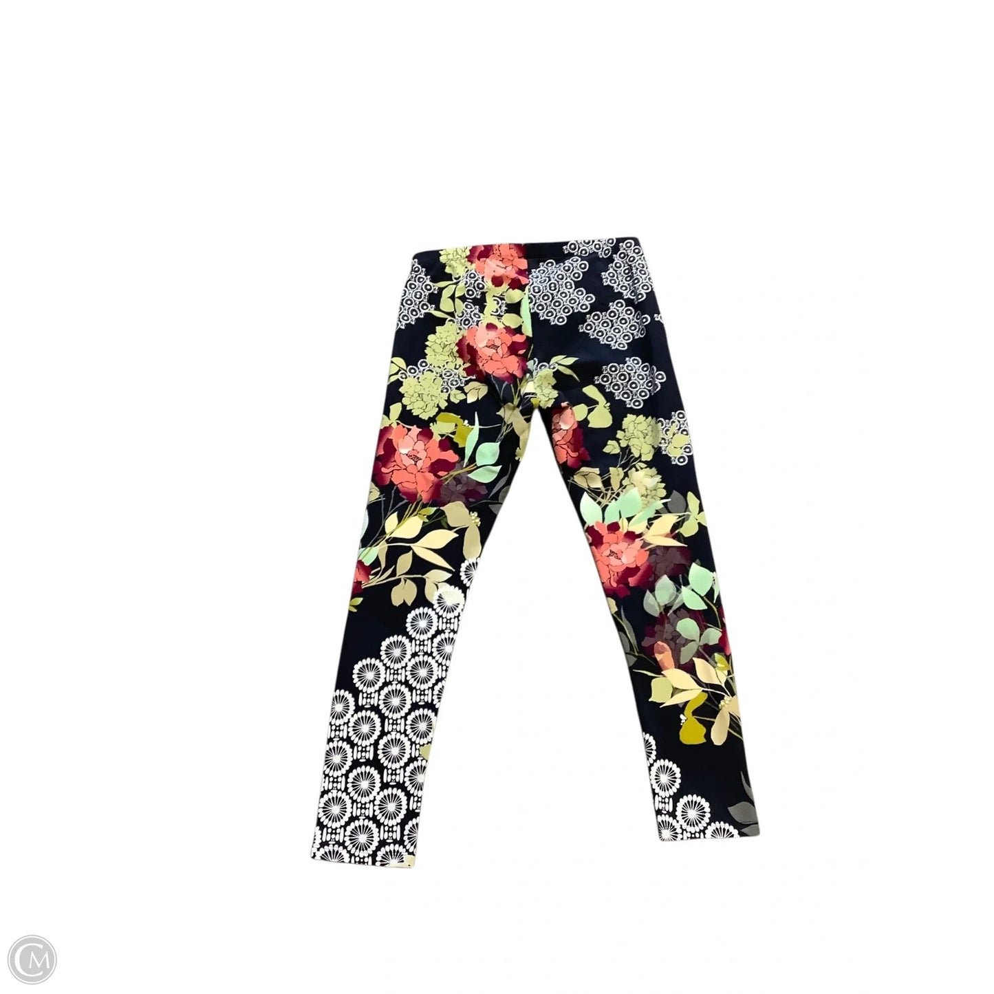Pants Leggings By Johnny Was In Floral Print, Size: M