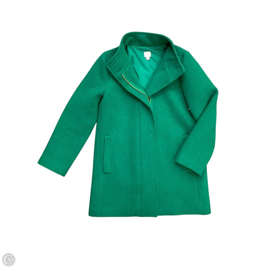 Coat Wool By J. Crew In Green, Size: 8