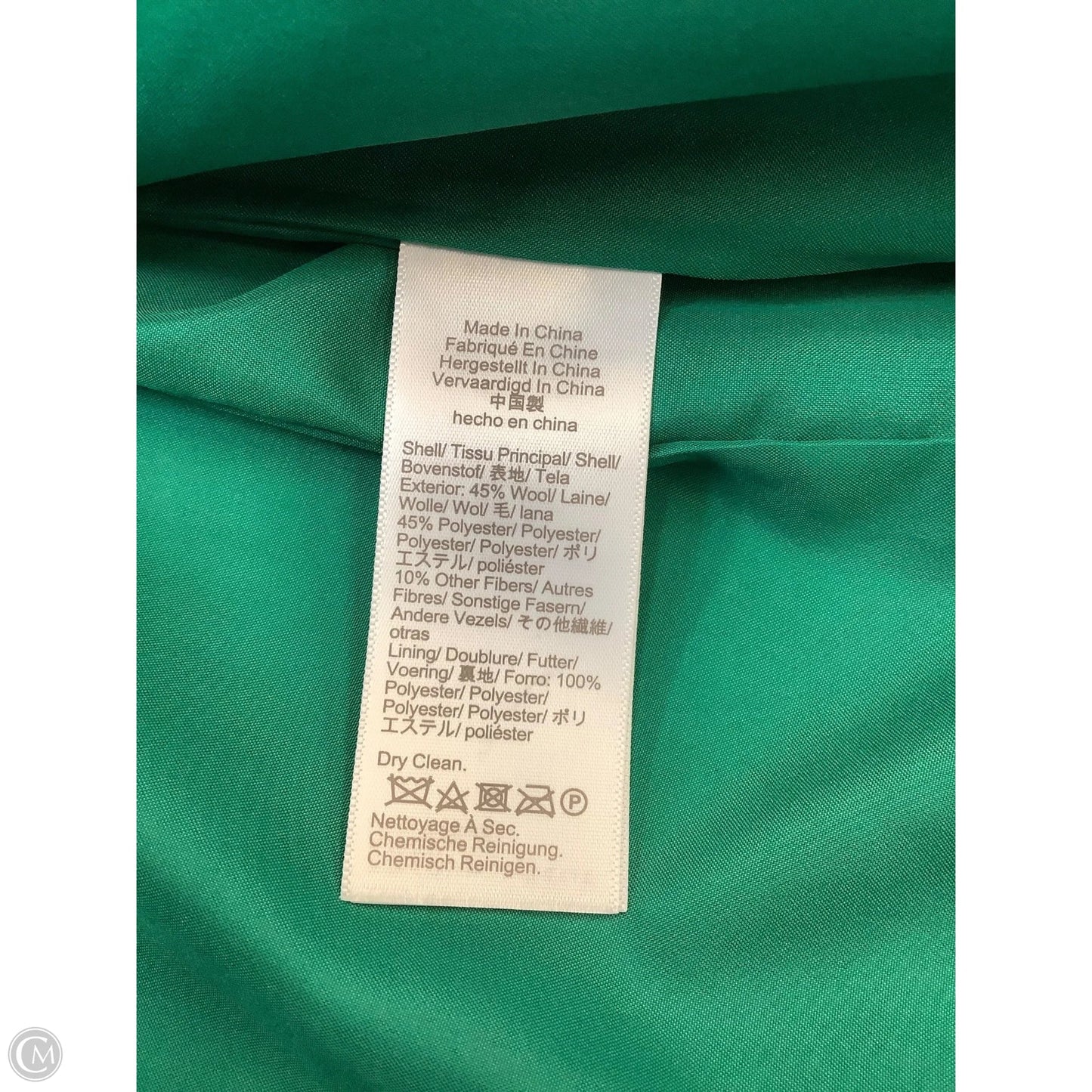 Coat Wool By J. Crew In Green, Size: 8