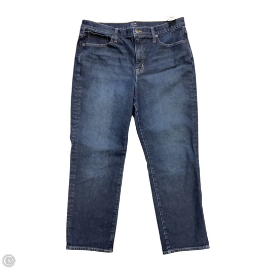 Jeans Straight By J. Crew In Blue Denim, Size: 12(31)