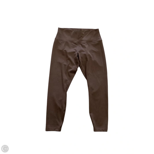 Athletic Leggings By Lululemon In Brown, Size: 12