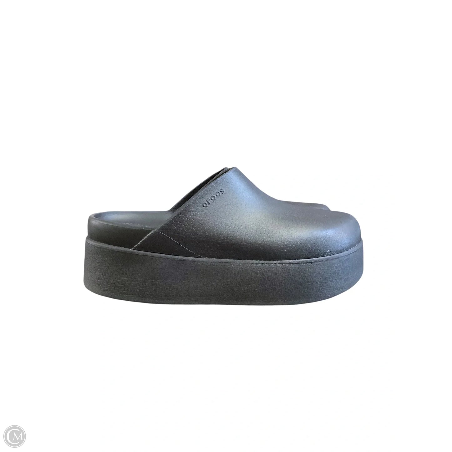 Shoes Heels Platform By Crocs In Black, Size: 10