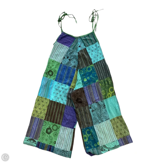 Jumpsuit By Cmb In Blue & Green, Size: Xl