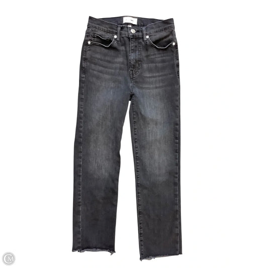 Jeans Straight By Frame In Black Denim, Size: 2(25)