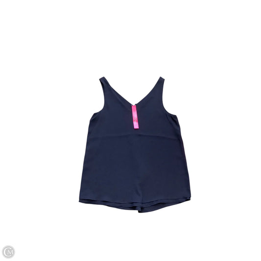 Top Sleeveless Designer By Lilly Pulitzer In Navy, Size: Xxs