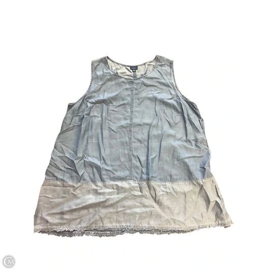 Top Sleeveless By J. Jill In Blue Denim, Size: 3x