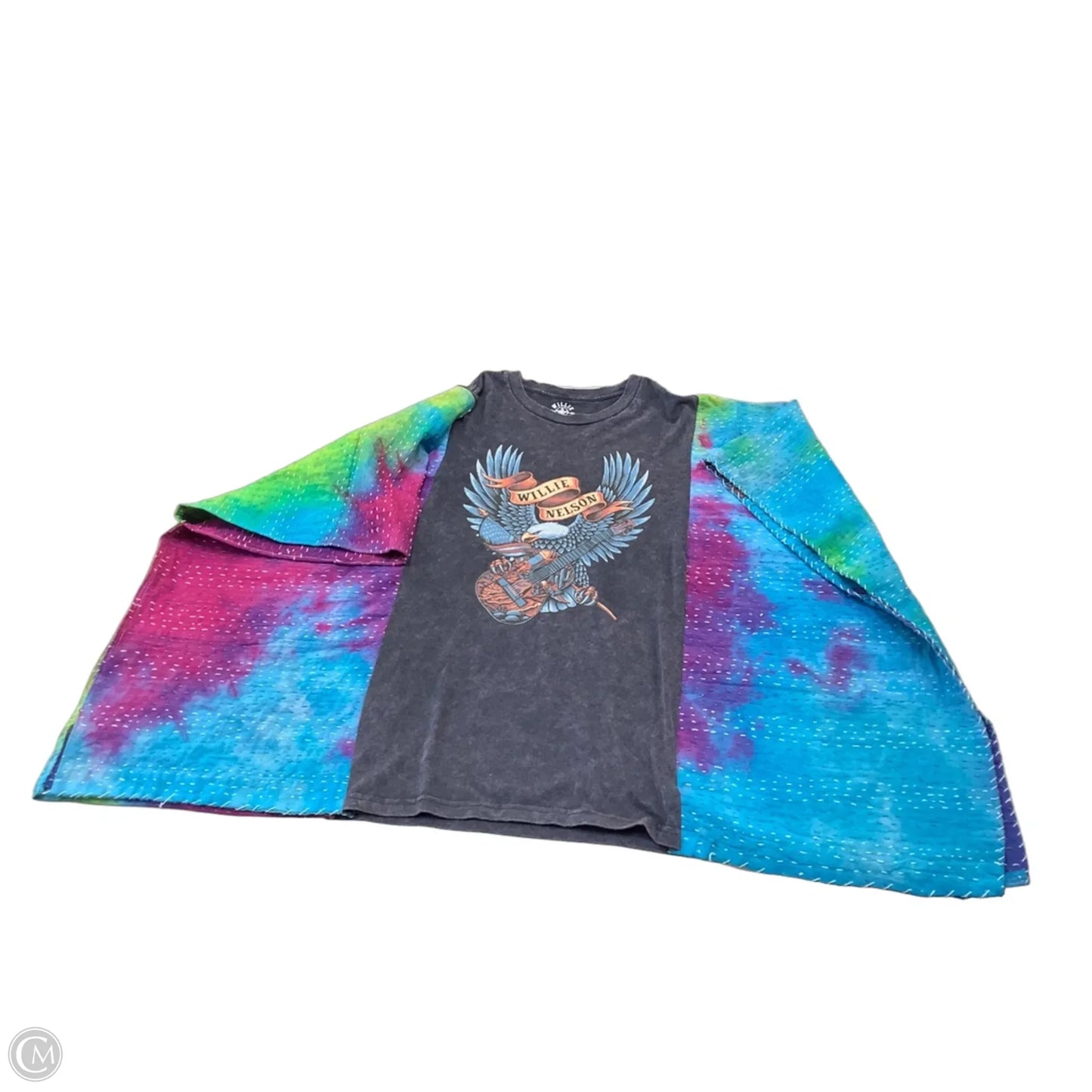 Top Short Sleeve By Cmb In Blue & Purple, Size: Osfm