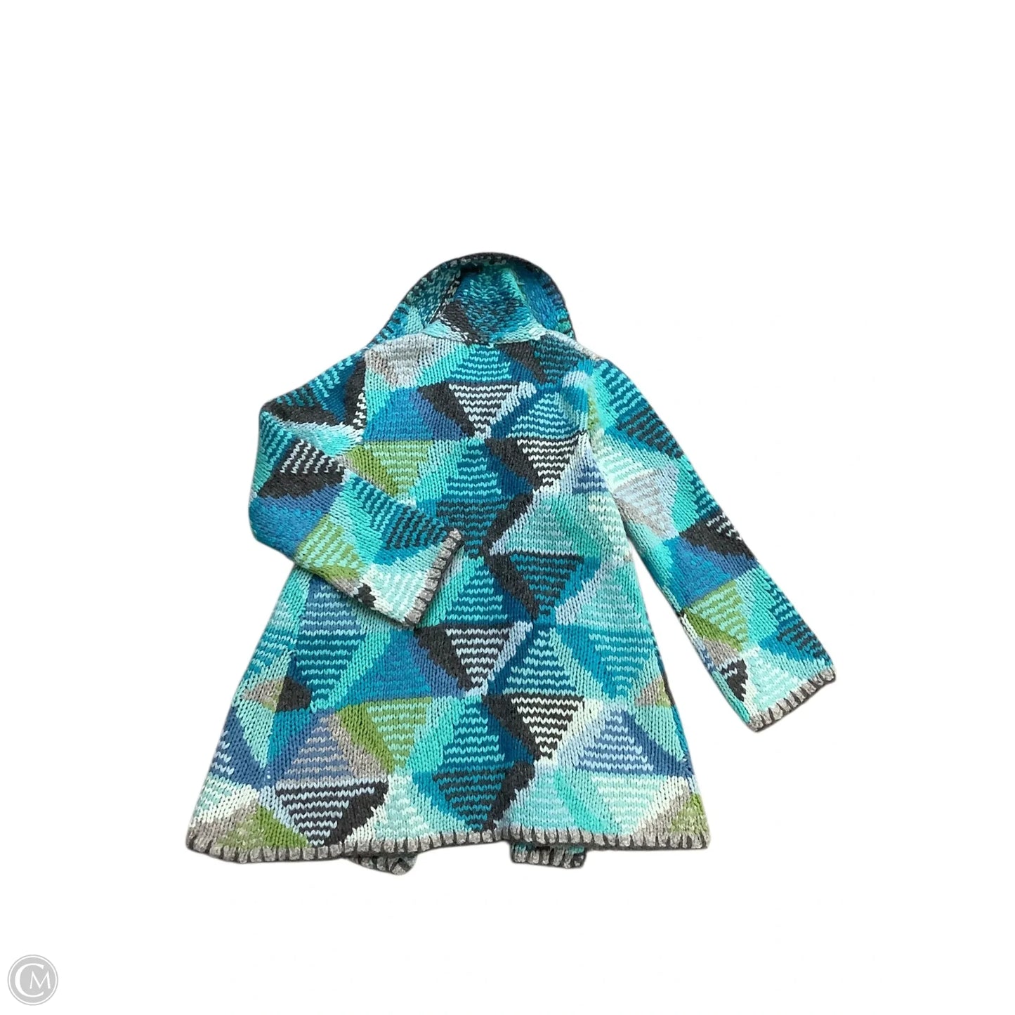 Sweater Cardigan By Sigrid Olsen In Blue, Size: M