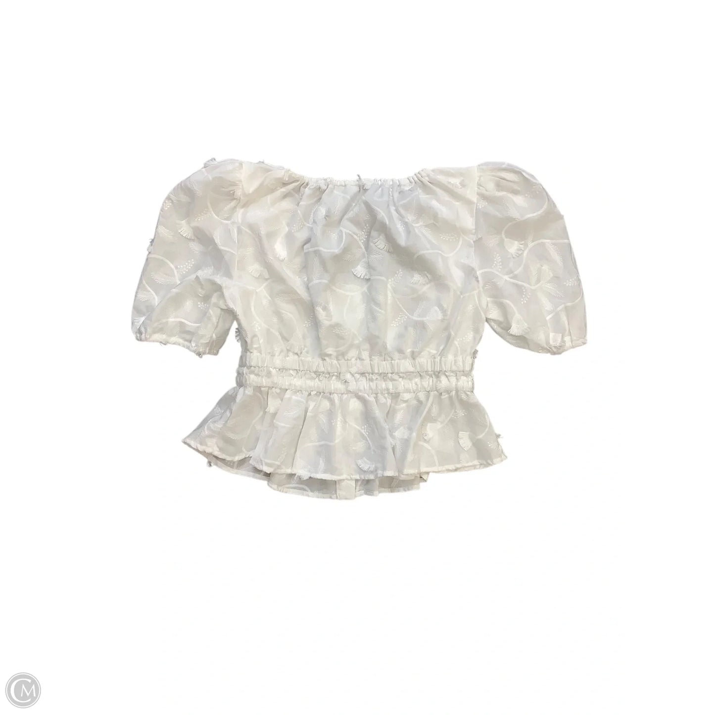 Blouse Short Sleeve By Joie In White, Size: S