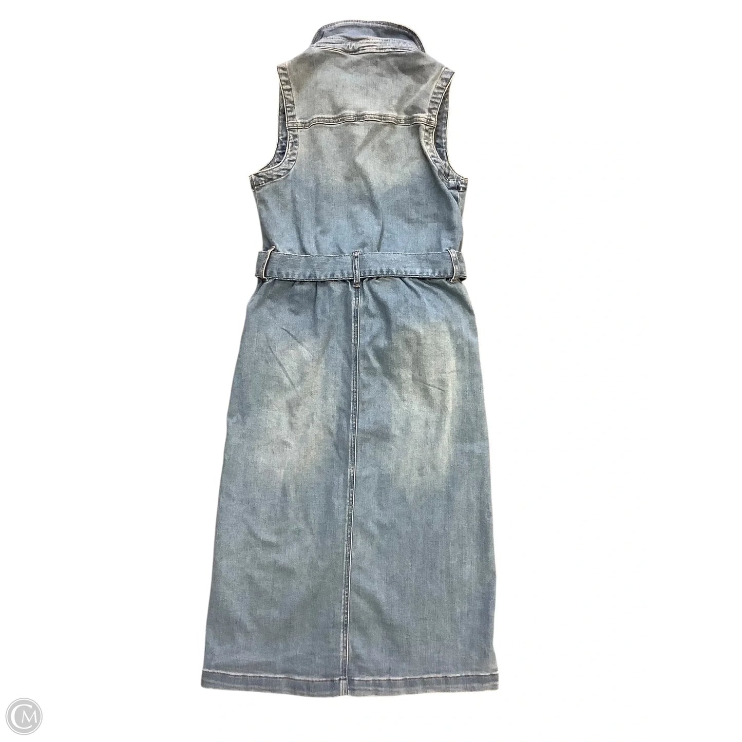 Dress Casual Maxi By Evereve In Blue Denim, Size: S