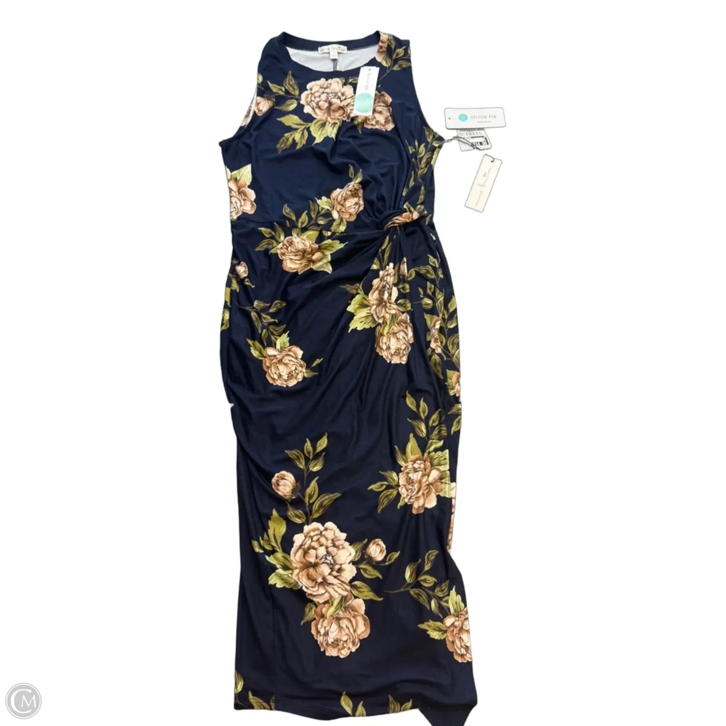 Dress Casual Midi By Nine Britton In Blue, Size: M