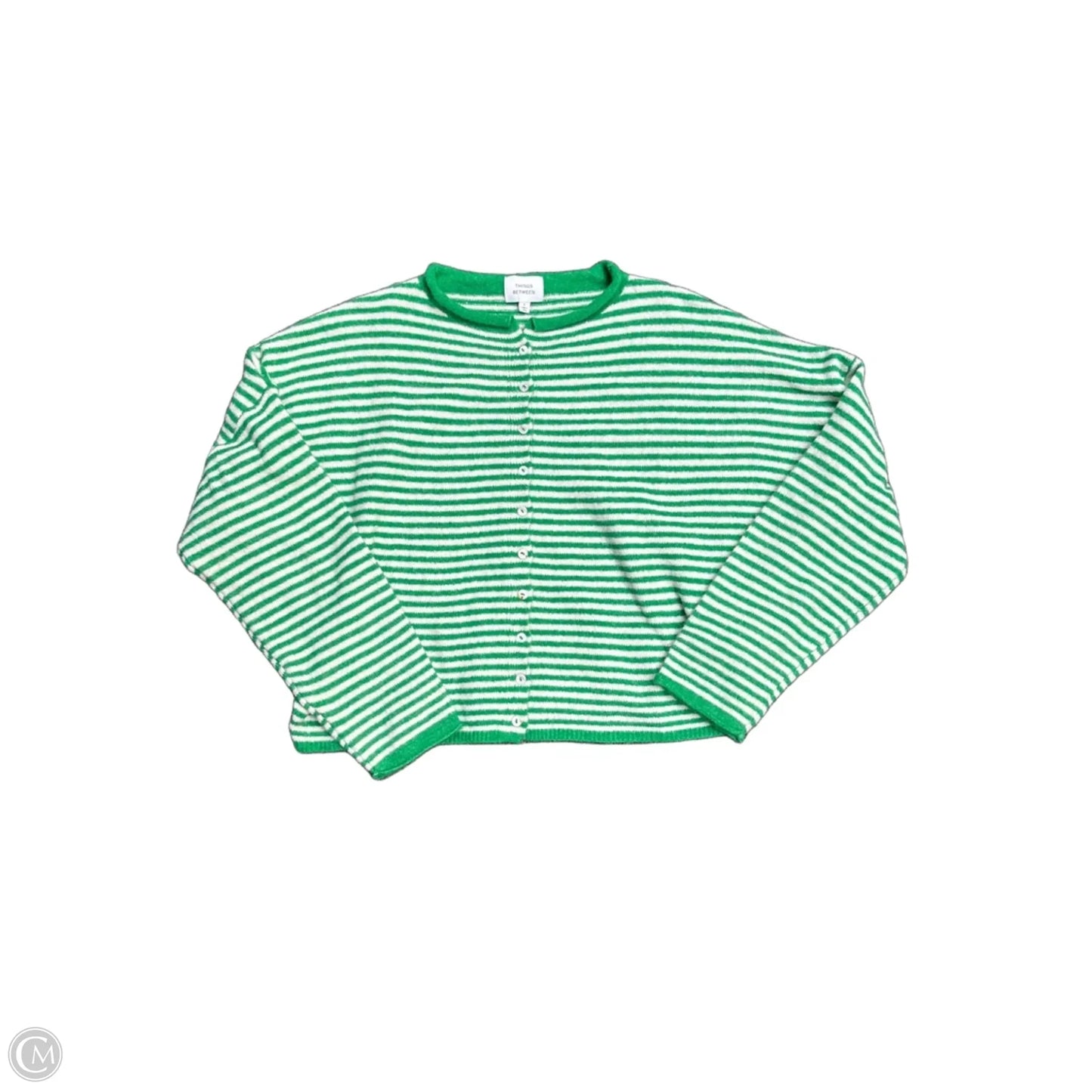 Cardigan By Clothes Mentor In Green, Size: L