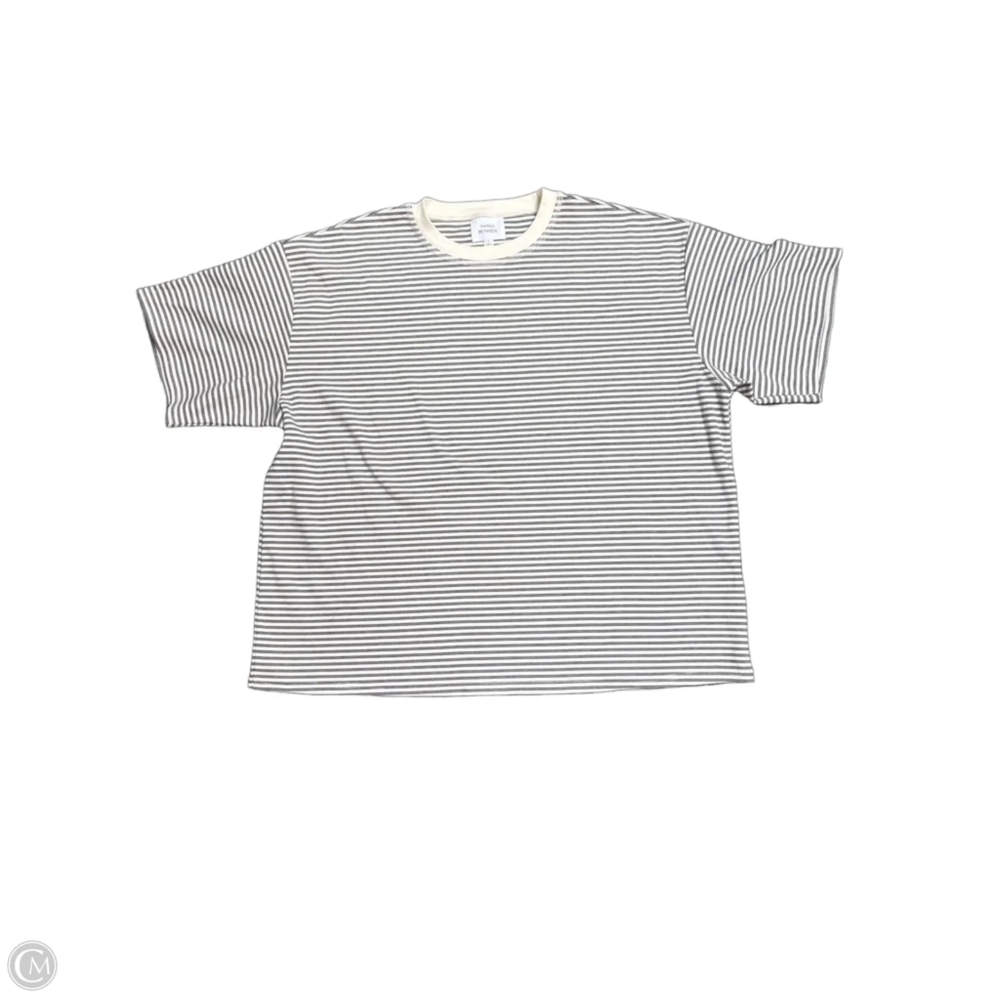 Top Short Sleeve By Clothes Mentor In Striped Pattern, Size: L